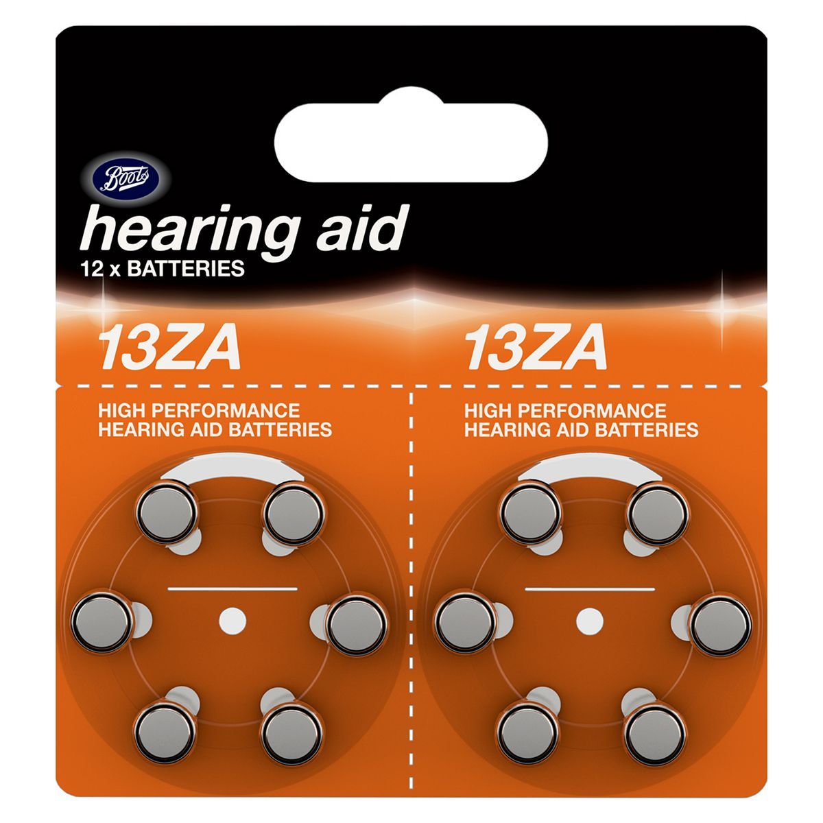 Boots 13ZA Hearing Aid Battery - pack of 12 batteries - McGrocer
