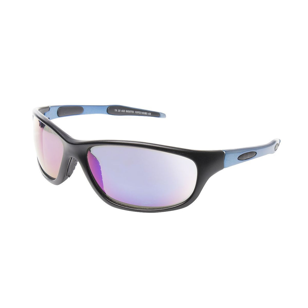 Boots Active Sunglasses - Matt Black and Blue Frame