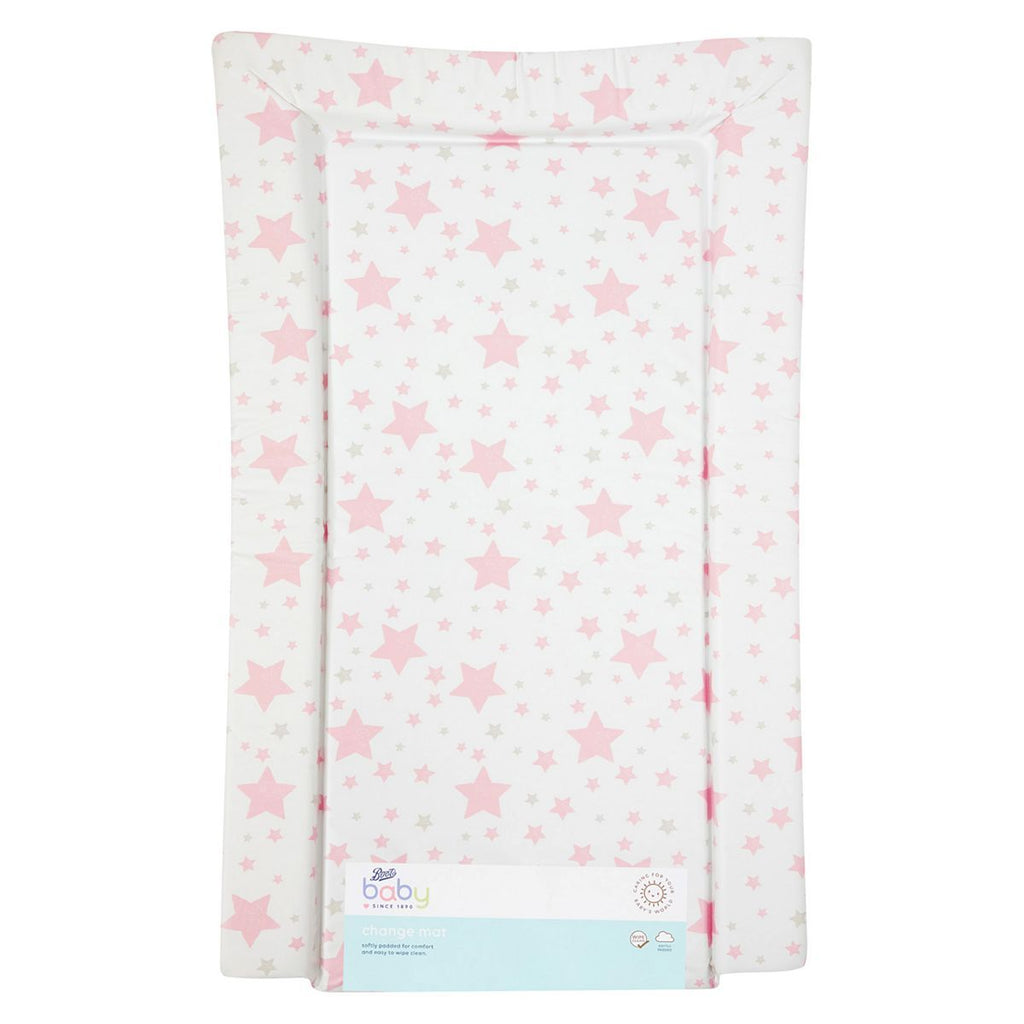 Boots Baby Changing Mat - Pink