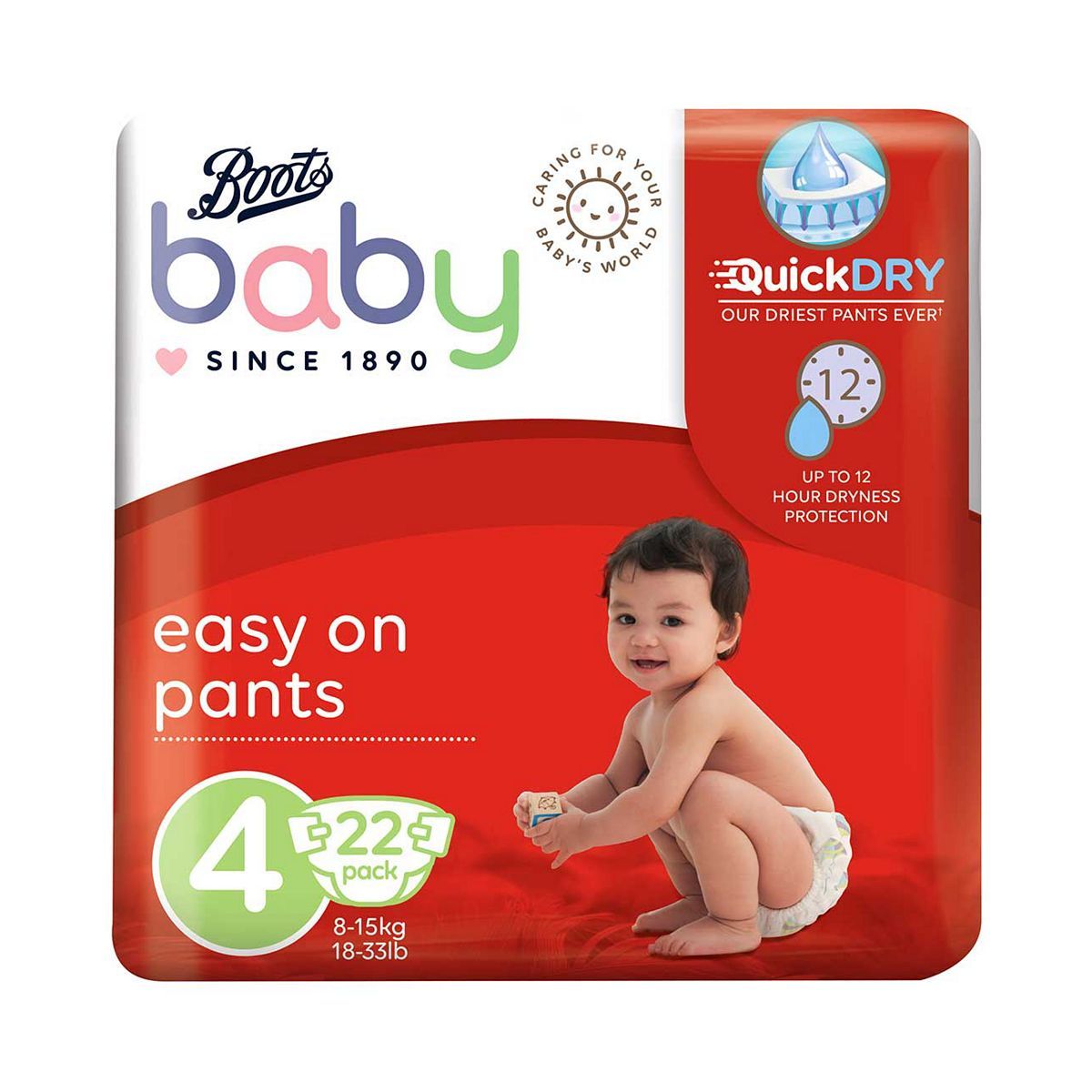 Boots Baby Easy On Pants Maxi Size 4 22s - McGrocer