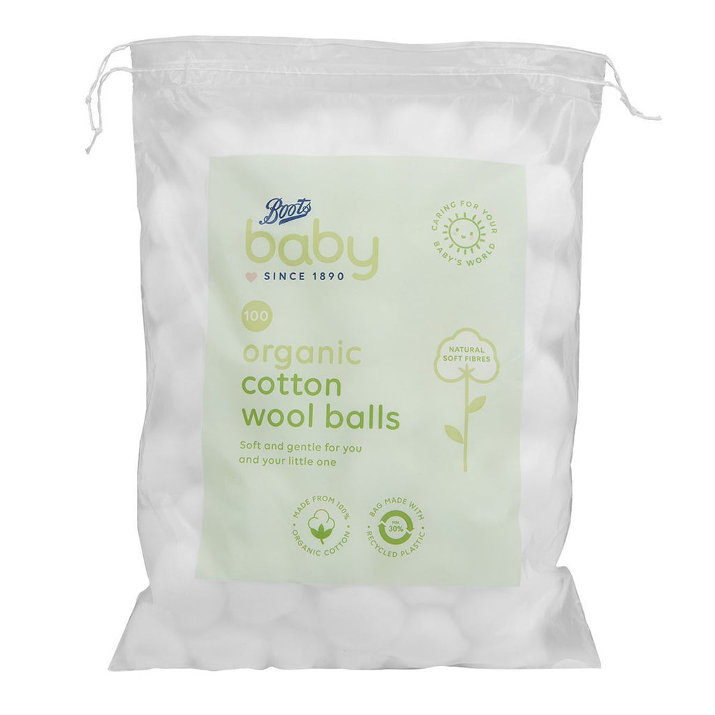 Boots Baby Organic Cotton Wool Balls 100s