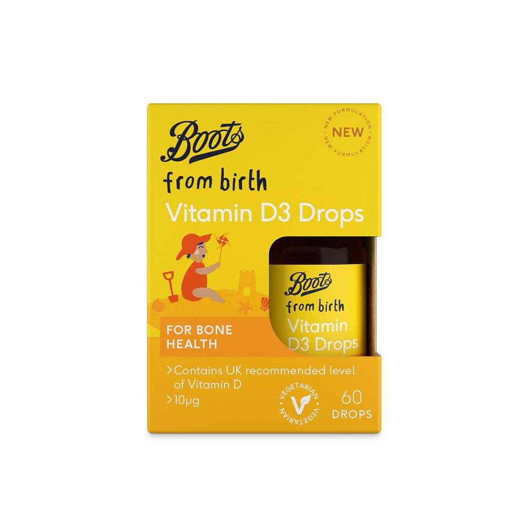 Boots Baby Vitamin D3 Drops - 60 Drops