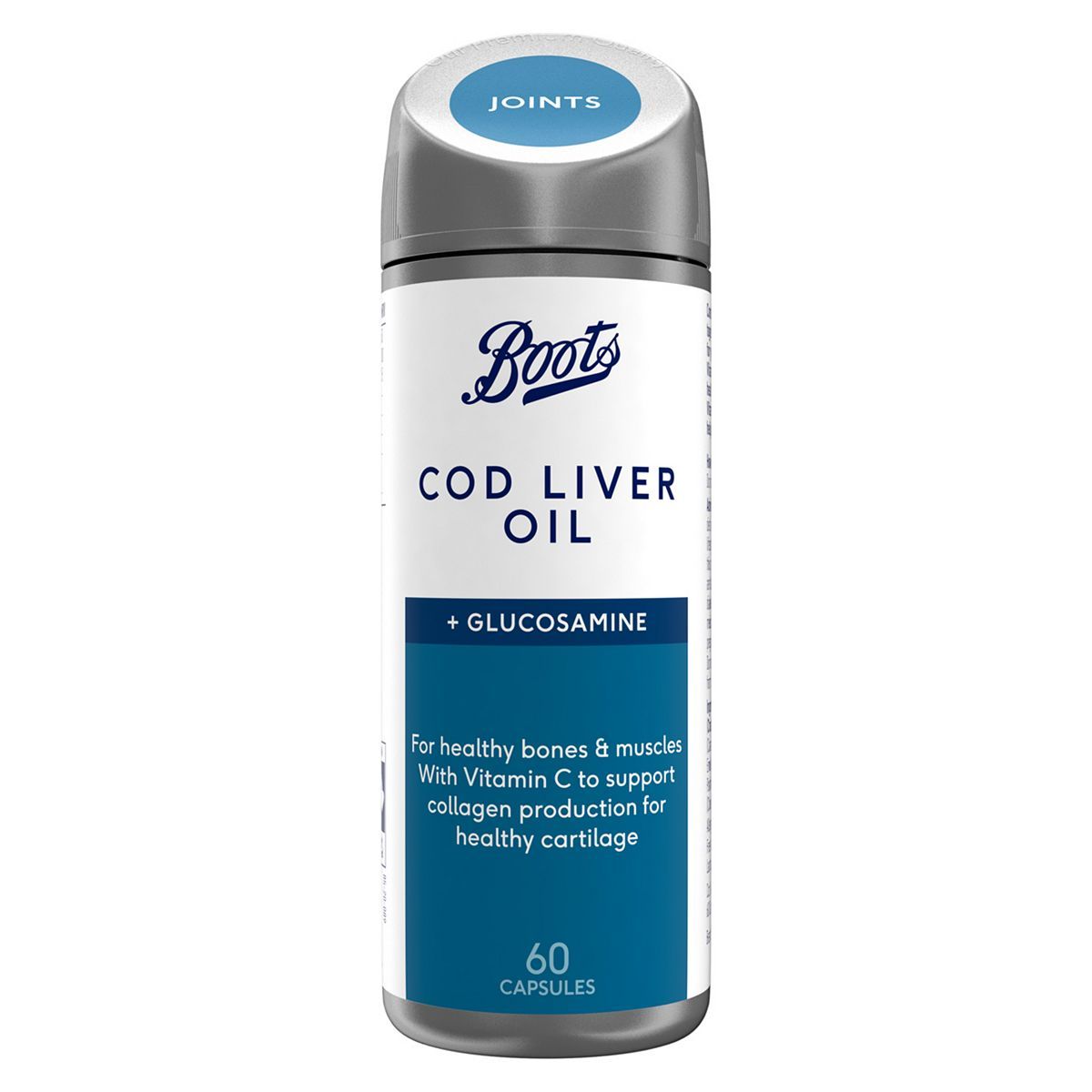 Boots Cod Liver Oil & Glucosamine 60 Capsules (2 month supply) - McGrocer