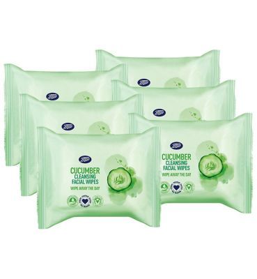 Boots Cucumber Cleansing Facial Wipes Bundle