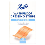 Boots Cut To Size Washproof Dressing Strips - 10 Pack