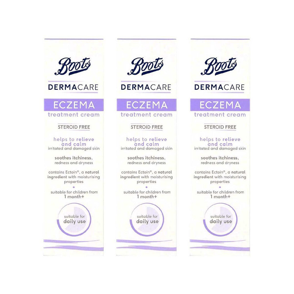 Boots Dermacare Eczema Treatment Cream 30ml x 3 Bundle