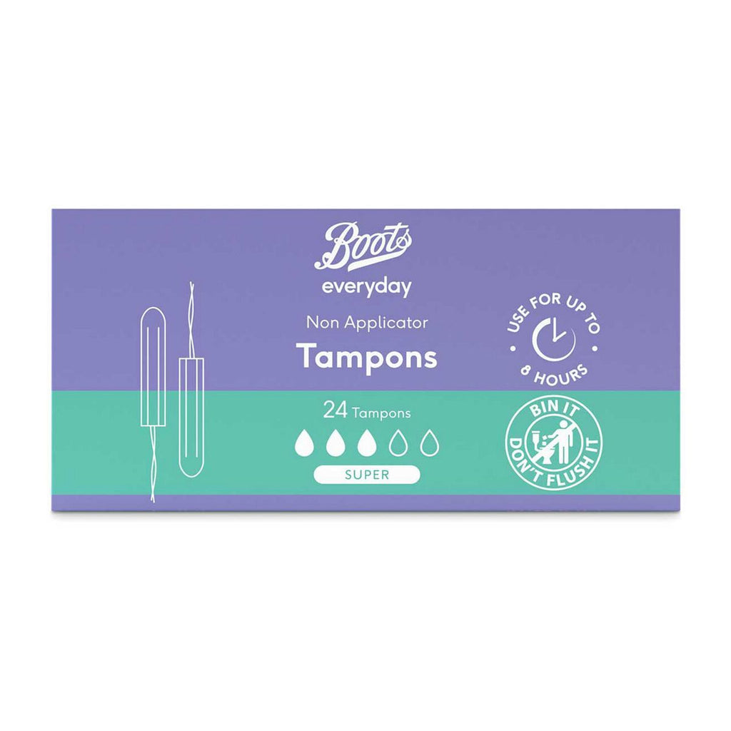 Boots Everyday Non Applicator Tampons Super x24