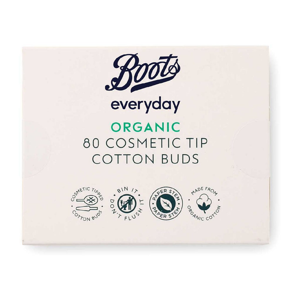 Boots Everyday Organic Cosmetic Tip Cotton Buds 80 buds