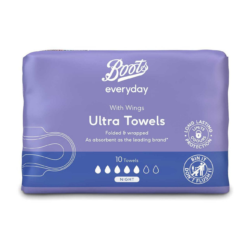 Boots Everyday Ultra Towels Night Wing 10s