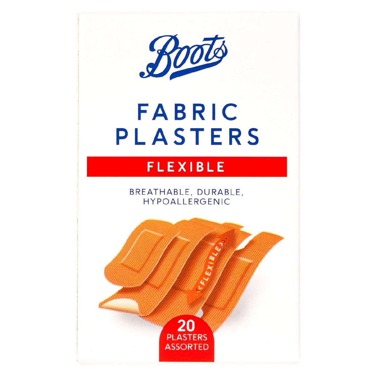Boots Flexible Fabric Plasters - 20 Pack - McGrocer