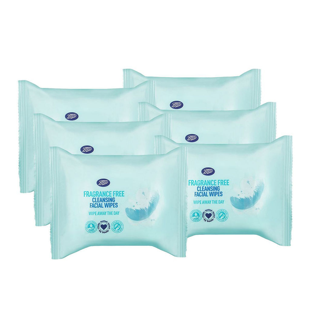 Boots Fragrance Free Cleansing Facial Wipes Bundle