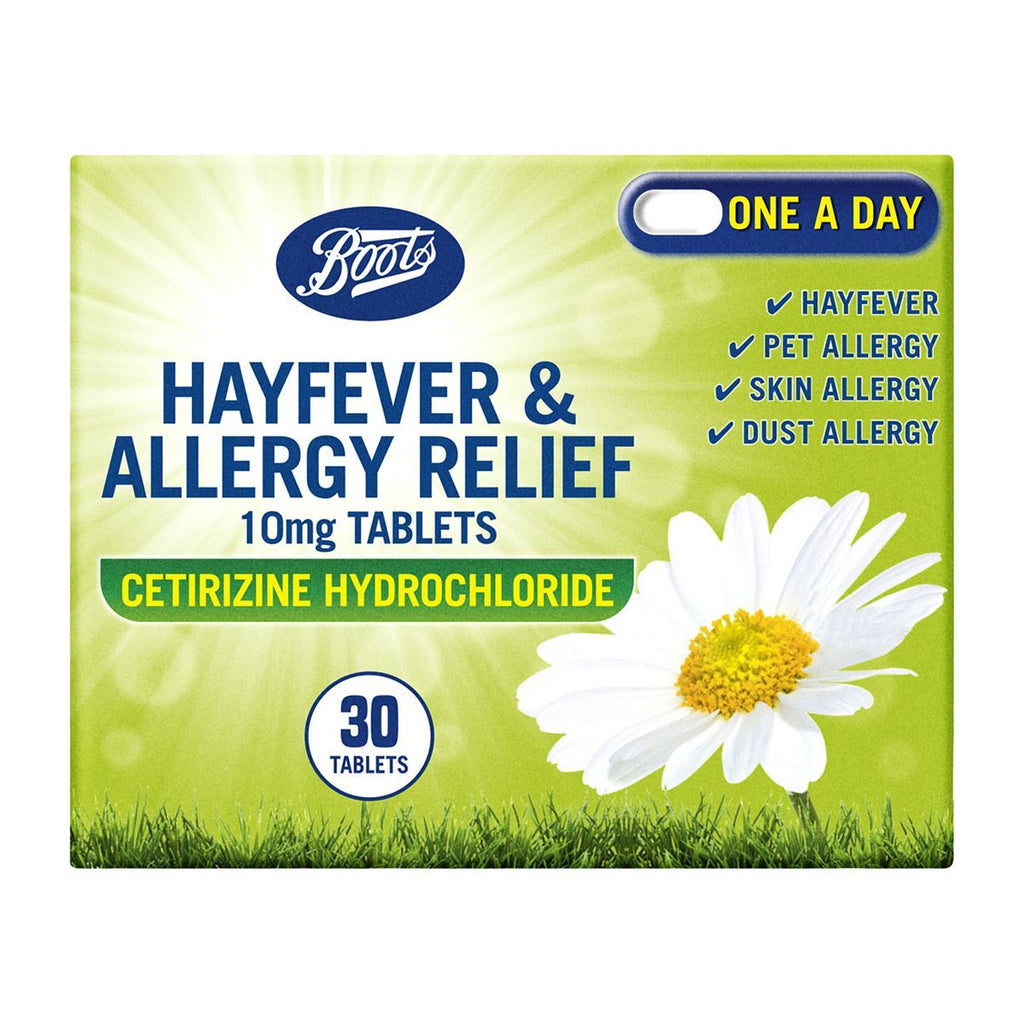 Boots Hayfever & Allergy Relief 10mg Tablets (30 Tablets)