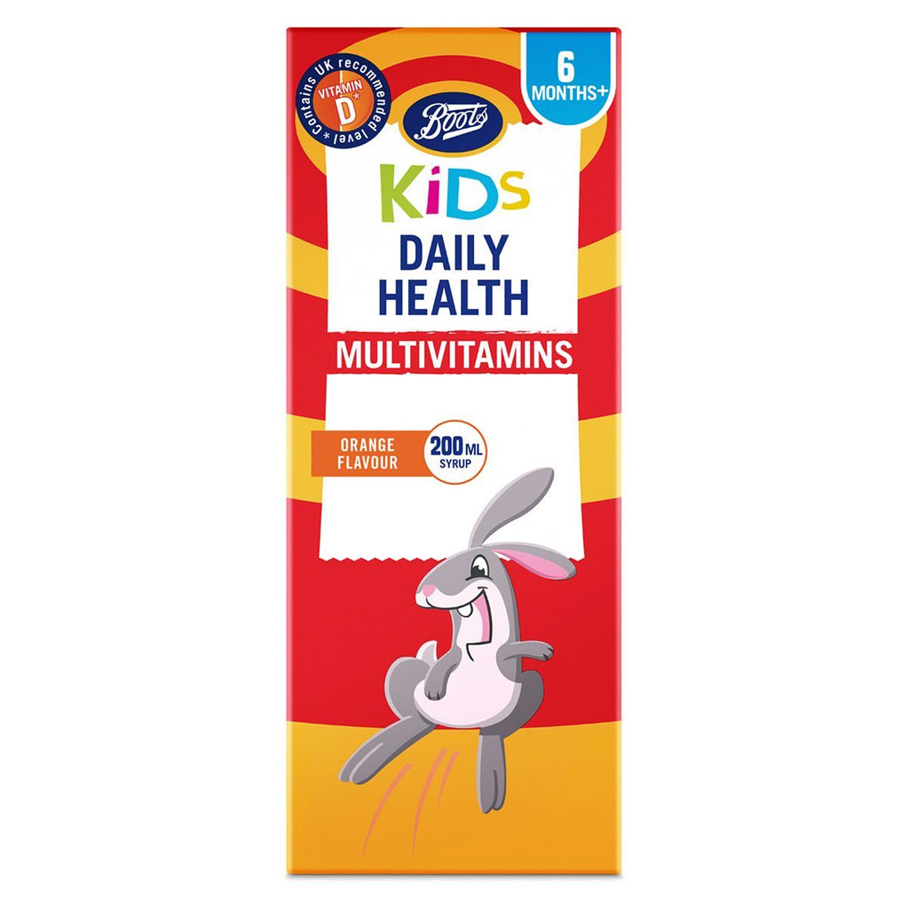 Boots Kids Daily Health Multivitamins Orange Flavour - 200ml Syrup