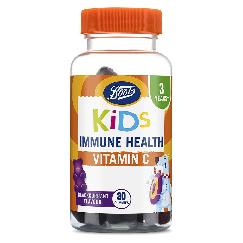 Boots Kids Immune Health Vitamin C 30 Blackcurrant Gummies