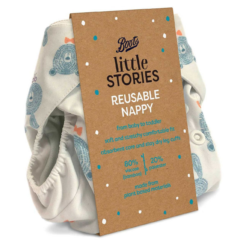 Boots Little Stories Reusable Nappy Animal Print