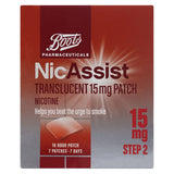 Boots NicAssist Translucent 15mg Patch Step 2 (7 Patches)