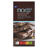 Boots No Added Sugar Swiss Milk Chocolate with Fruit & Nuts (100g)