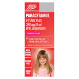 Boots Paracetamol 6 Years Plus 250 mg/5 ml Oral Suspension – 80 ml