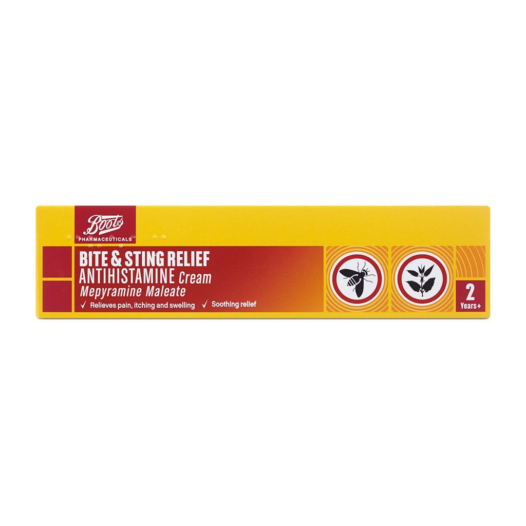 Boots Pharmaceuticals Bite & Sting Relief Antihistamine Cream - 20g