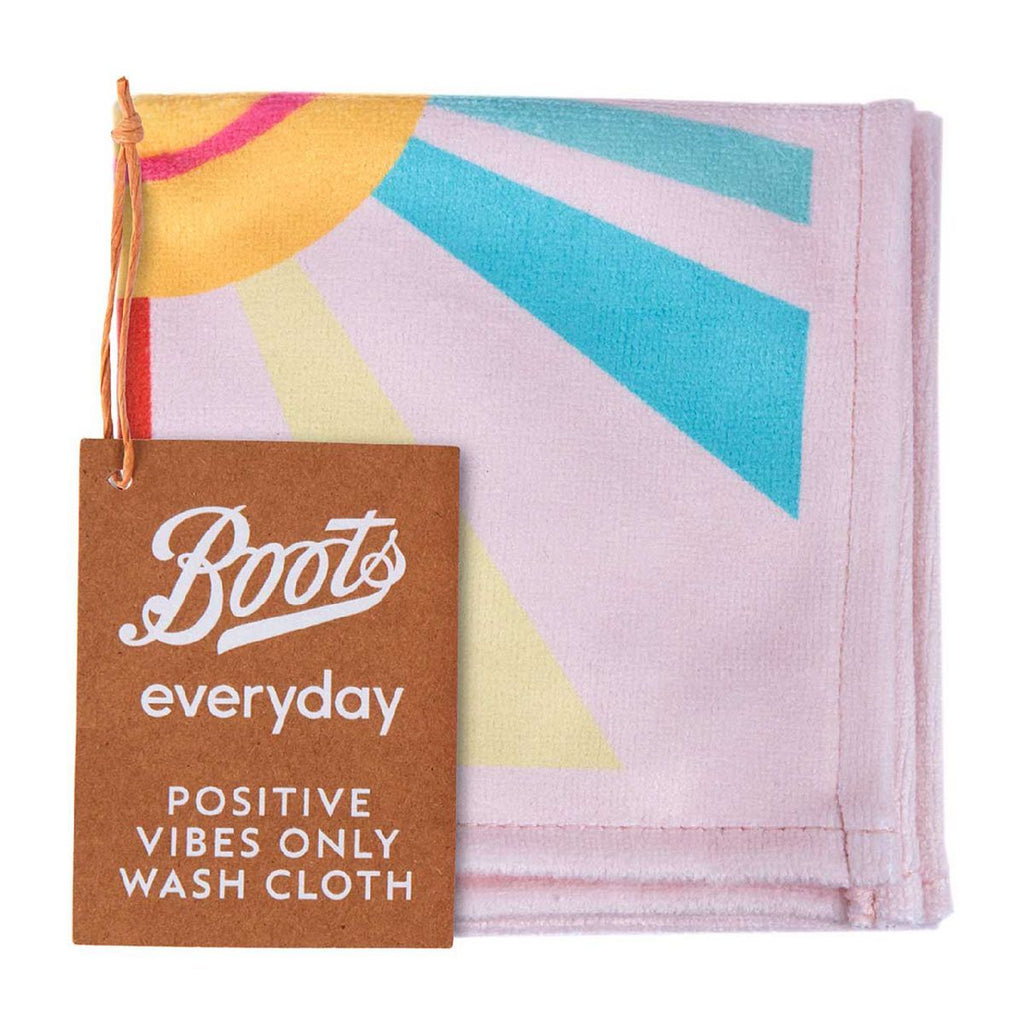 Boots Positive Vibes Only Wash Cloth