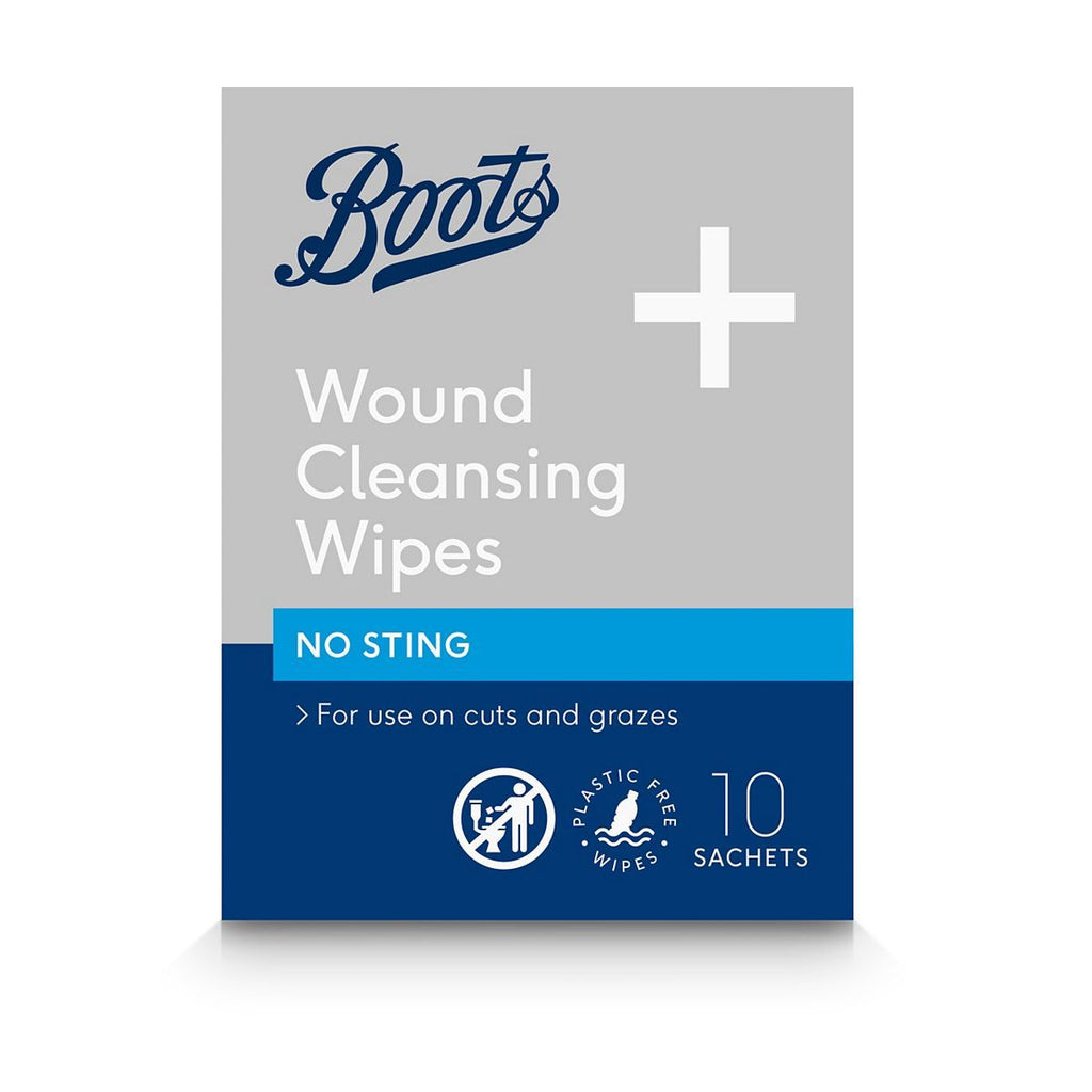 Boots Wound Cleansing Wipes - No Sting 10s