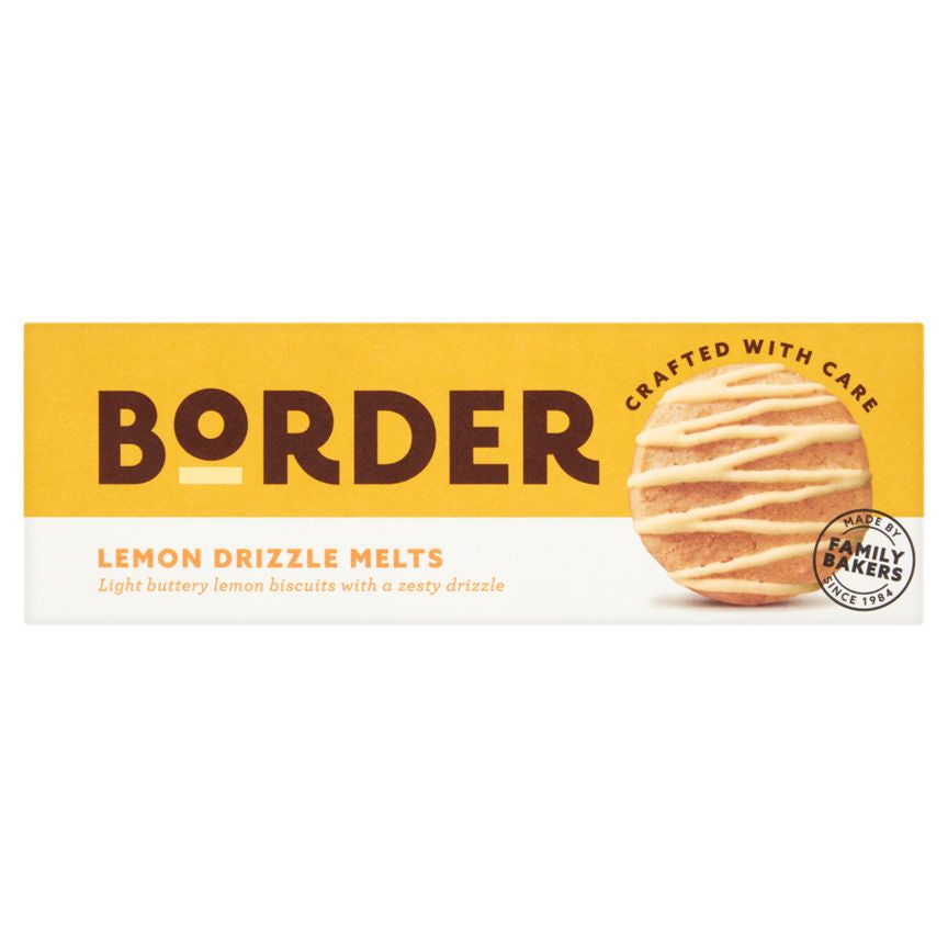 Border Beautifully Crafted Biscuits Lemon Drizzle Melts