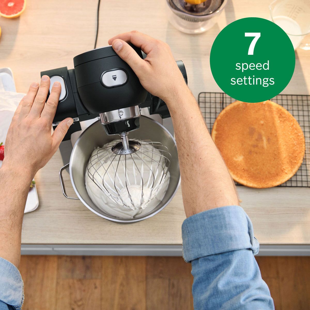 Bosch Series 6 Intelligent Sensing Integrated Scale Stand Mixer, MUMS6ZM00G - McGrocer
