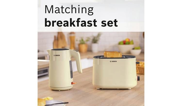 Bosch TAT2M127GB MyMoment Delight 2 Slice Toaster - Cream