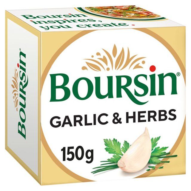 Boursin Garlic &amp;amp; Herbs Soft French Cheese   150g