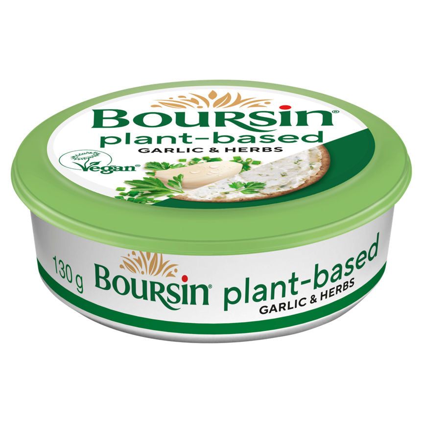 Boursin Garlic &amp;amp; Herbs Vegan Cheese Alternative Spread 130g