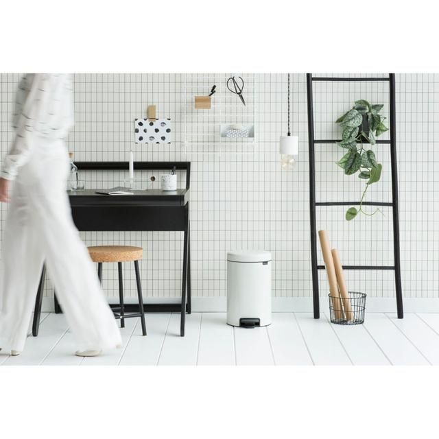 Brabantia 12 Litre White Pedal Bin