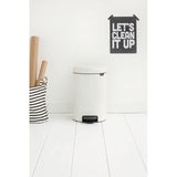 Brabantia 12 Litre White Pedal Bin