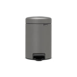 Brabantia 3 Litre Mineral Concrete Grey Pedal Bin