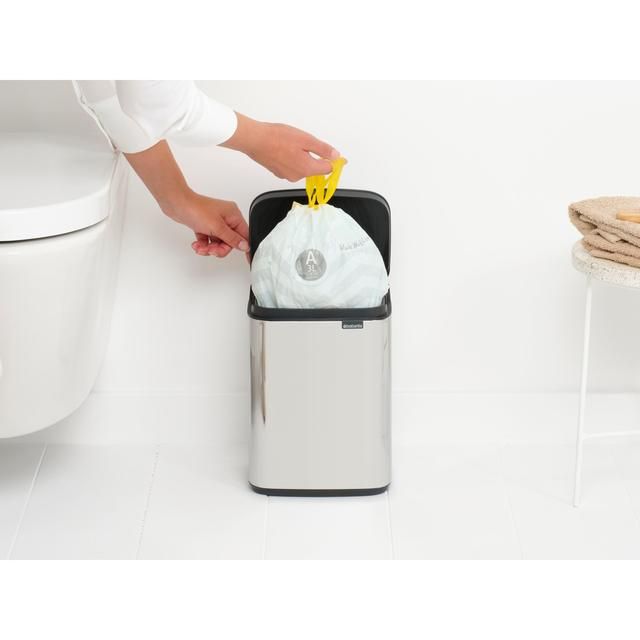 Brabantia Bo Waste Bin 4L Brilliant Steel