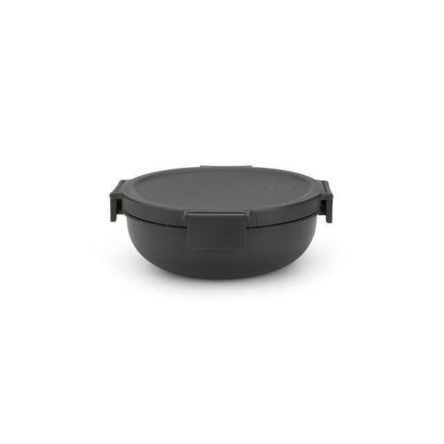 Brabantia Make &amp;amp; Take Salad Bowl 1.3L Dark Grey