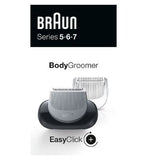 Braun EasyClick Body Groomer Attachment for Series 5, 6 and 7 Electric Shaver (New Generation)