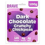 BRAVE Roasted Chickpeas Dark Chocolate Sharing   100g