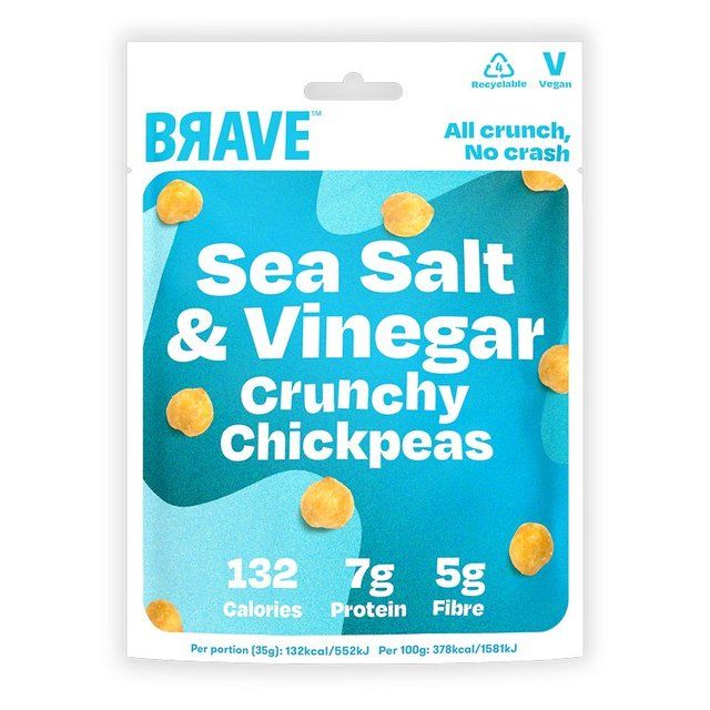 BRAVE Roasted Chickpeas Salt & Vinegar   35g