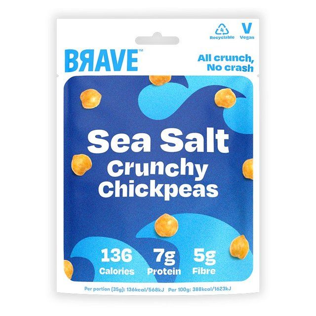 BRAVE Roasted Chickpeas Sea Salt   35g