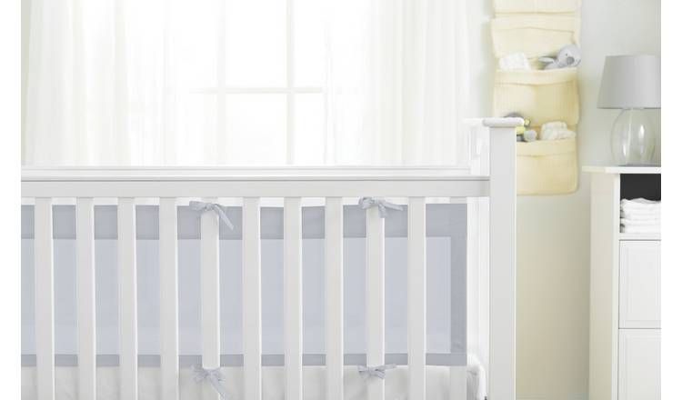 BreathableBaby 2 Sided Airflow Cot Liner - Grey