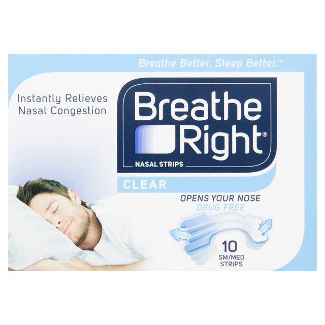 Breathe Right Clear Nasal Strips   10 per pack