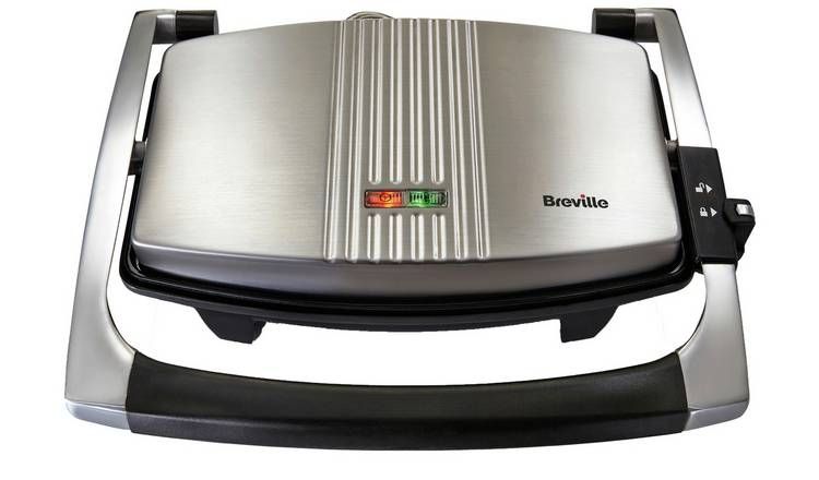 Breville VST025 Sandwich &amp;amp; Panini Press - Stainless Steel