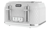 Breville VTT911 Curve 4 Slice Toaster - White and Chrome