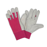 Briers Leather All Purpose Gardening Gloves Pink Medium