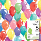 Bright Balloons Gift Wrap Roll