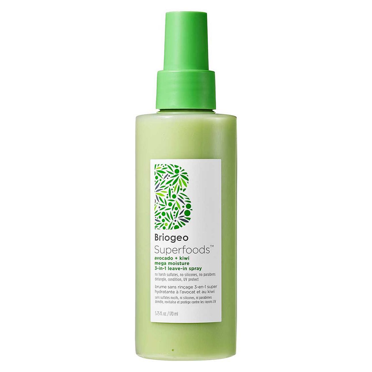 Briogeo Superfoods&amp;trade; Avocado + Kiwi Mega Moisture 3-in-1 Leave-In Spray 170ml