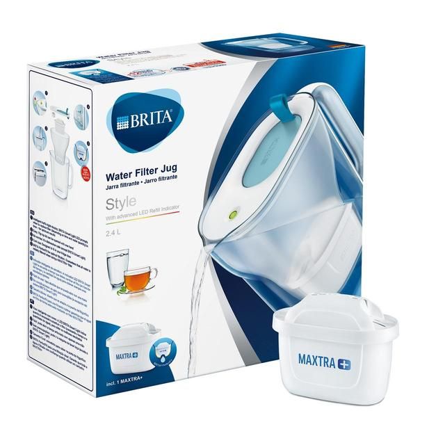 Brita Maxtra+ Style Water Filter Jug Blue 2.4L