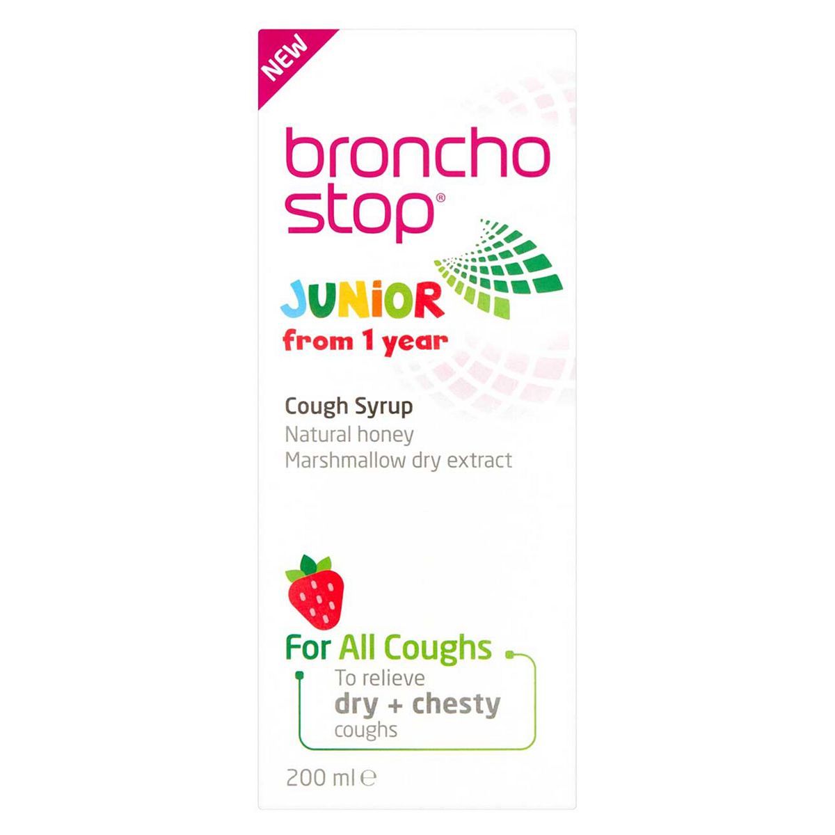 Bronchostop Junior Cough Syrup for Dry and Chesty Coughs - 200ml