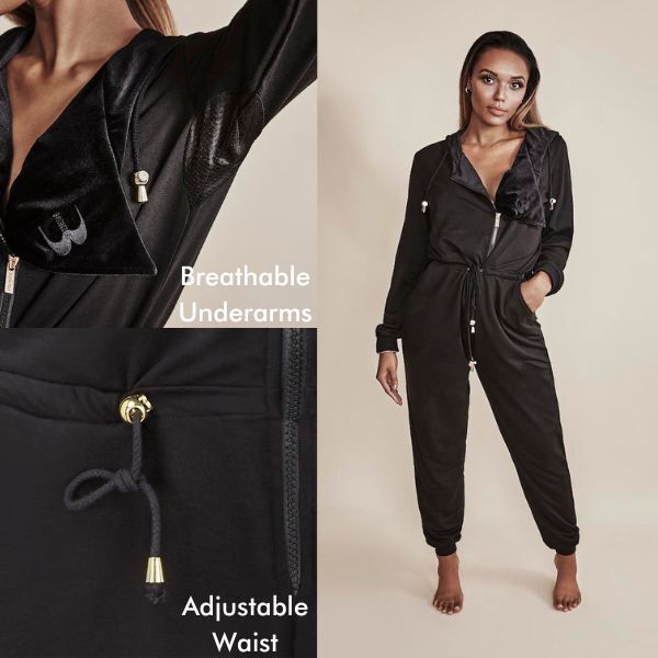 Bronzie After Tan Jumpsuit Black Size 20-24 Curve