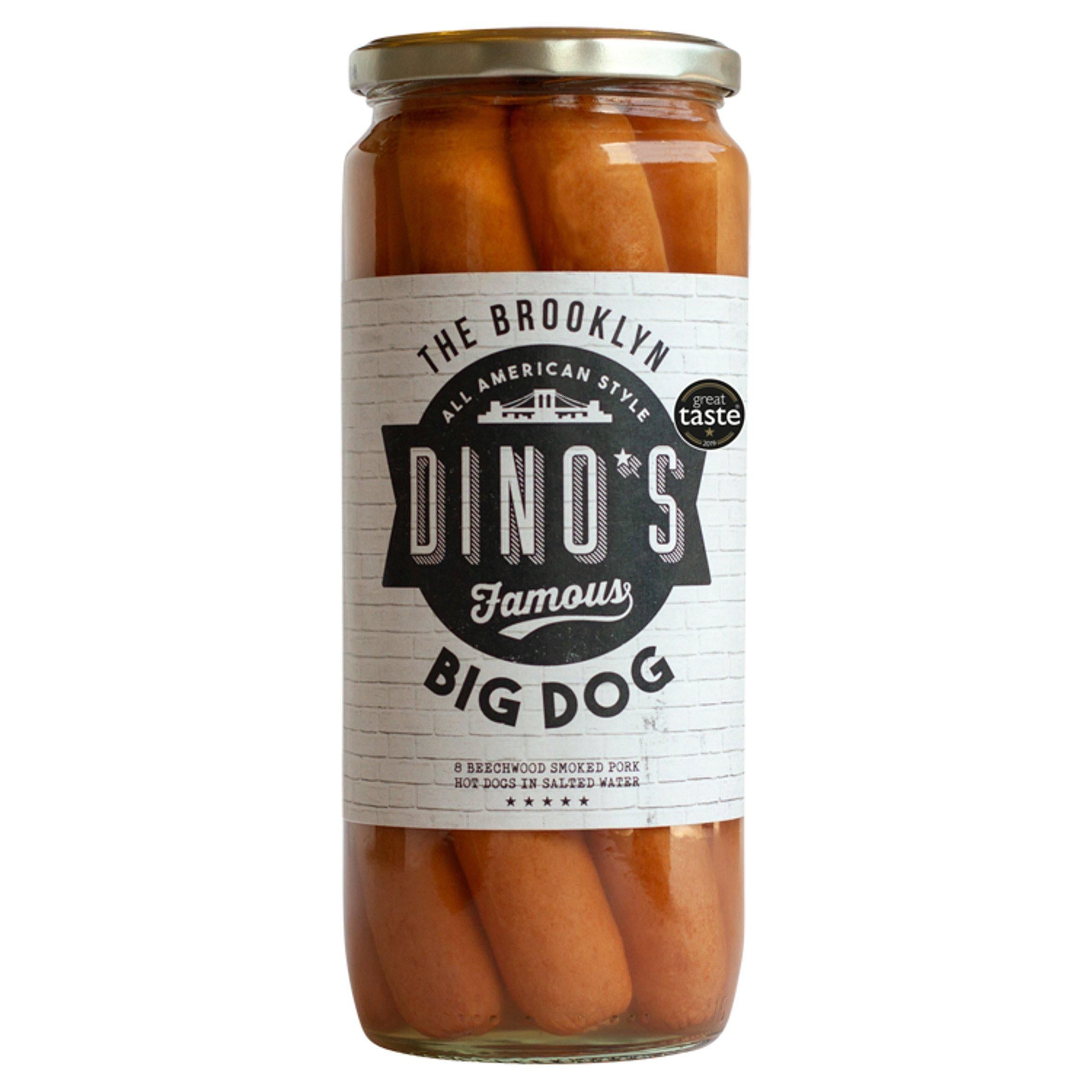 Brooklyn Dino's Famous Big Dogs Beechwood Smoked Pork 720g